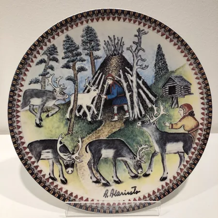 Seinälautanen Arabia, Andreas Alariesto, Lappi-lautanen, Ø 23cm