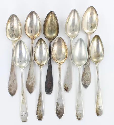 Kahvilusikoita, kaiverrettu, 813,  Paino: 120,2 g