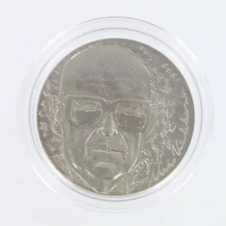 Juhlaraha, Urho Kekkonen 1975, nimellisarvo 10 mk, 500, Paino: 23,7 g