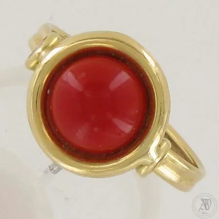 Kivisormus, koko 16¼, 750br,  Paino: 1,8 g