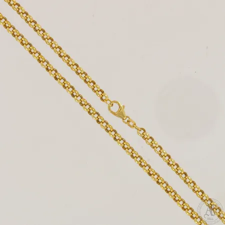 Papukaulaketju, pituus 45cm ja leveys 4mm, 585,  Paino: 7,8 g