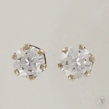 Timanttikorvakorut 1xn.0.45ct 1xn.0.46ct, nimileima MH, 585,  Paino: 1,6 g