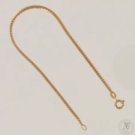 Panssariranneketju, pituus 190mm ja leveys 2mm, 585,  Paino: 2,6 g