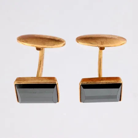 Hematiitti kalvosinnapit, mitat 15x12mm, 585br,  Paino: 13 g