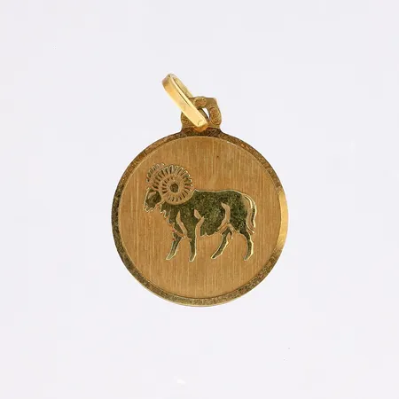 Horoskooppiriipus, Kauris, korkeus 23mm, 585,  Paino: 1,4 g