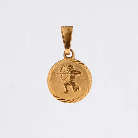 Horoskooppiriipus, Jousimies, korkeus 18mm, 585,  Paino: 0,7 g
