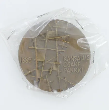 Pronssimitalli, Kansallisosakepankki 1889, Heikki Häivaoja, Ø 70mm