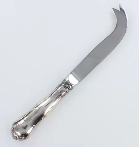 Juustoveitsi, kaiverrettu, Chippendale, pituus 195mm, 830br, Paino: 62,2 g