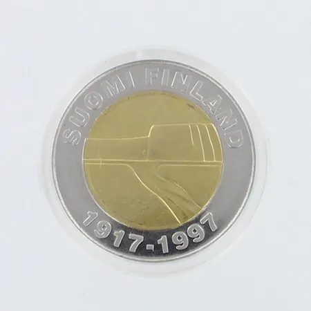 Itsenäinen Suomi 80 vuotta 1917-1997, nimellisarvo 25mk, Cu/Ni