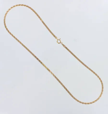 Kuvioutu kaulaketju, pituus 42cm, 585,  Paino: 4,2 g