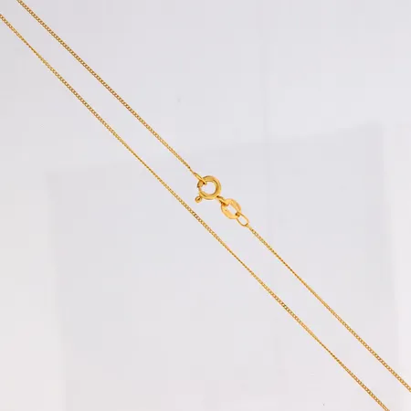 Panssarikaulaketju, pituus 45cm, leveys 0,6mm, 585,  Paino: 1 g