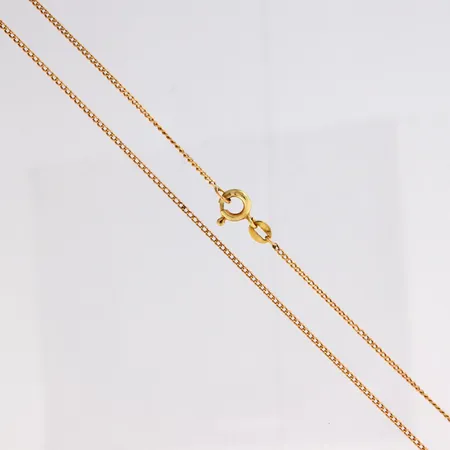 Panssarikaulaketju, pituus 56,5cm, leveys 1,1mm, 585,  Paino: 2,8 g