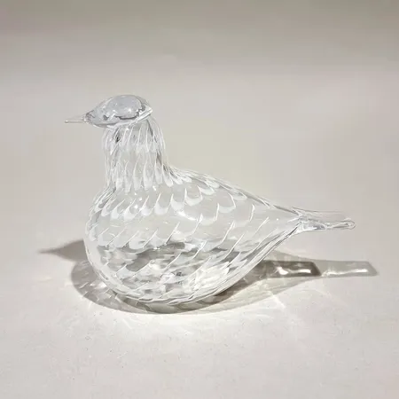 Lasilintu, Sovinnon Kyyhky, Iittala, Oiva Toikka, signeeraus O.Toikka, korkeus 100mm, laatikko