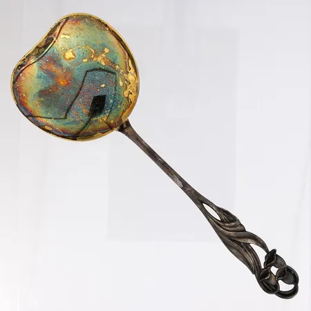 Tarjoilulusikka, kaiverrettu, Kielo, pituus 195mm, 813,  Paino: 50,9 g