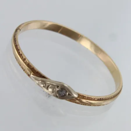 Timanttisormus 1xn.0.005ct, koko 18, 585,  Paino: 1 g