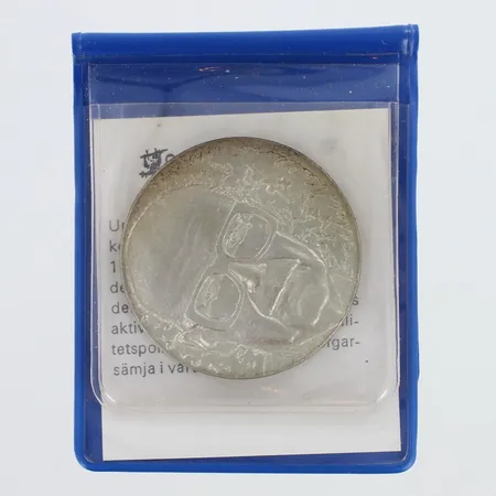 Juhlaraha, Urho Kekkonen 1975, nimellisarvo 10 mk, 500,  Paino: 23,5 g