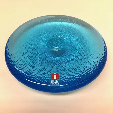 Kynttilälyhty, Iittala Nappi, Ø 115mm, sininen