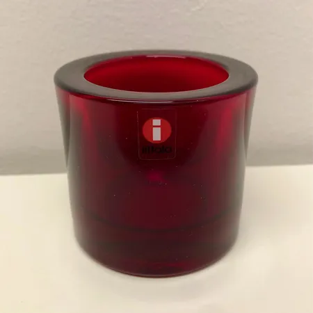 Kivi- tuikkulyhty, Iittala Marimekko, punainen, korkeus 60mm 