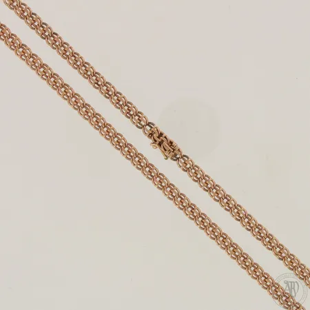 X-lenkkikaulaketju, pituus 46,5cm ja leveys 6mm, 583,  Paino: 48,3 g