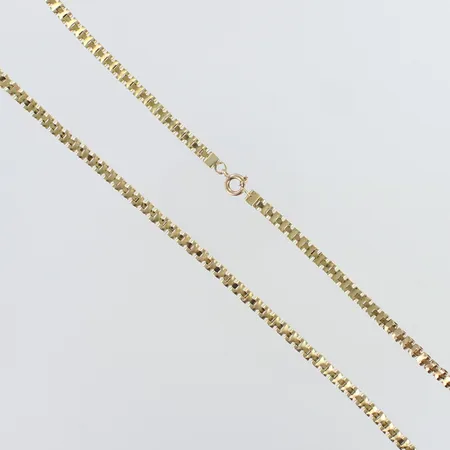 Kaulakoru, leveys 3,4mm, pituus 45,5cm, 585,  Paino: 8,4 g