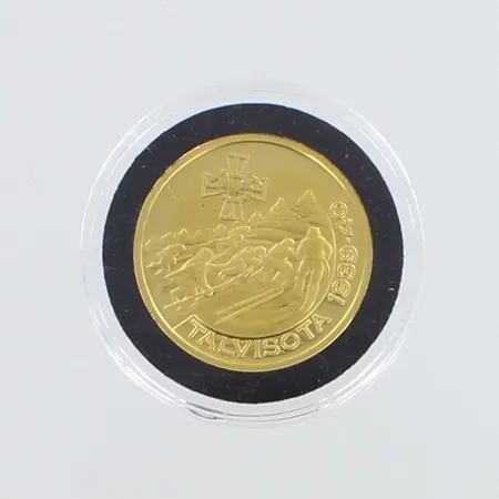 Kultamitali, Talvisota 1939-40, numero 001672, 999,  Paino: 12 g