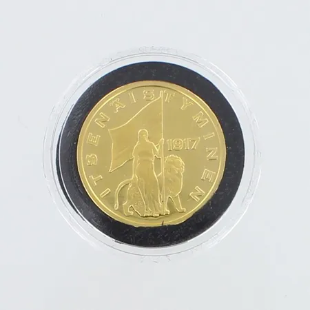 Kultaraha Aarre, Itsenäistyminen 1917, nro 002490, 999, Paino: 12 g