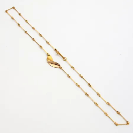 Kaulakoru, Lapponia, design Zoltan Popovits, pituus 41,5cm, 585, Paino: 4,4 g