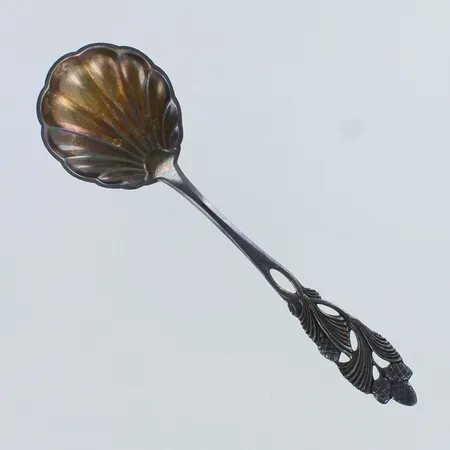 Sokerilusikka, kaiverrettu, pituus 114mm, 813h,  Paino: 10,1 g