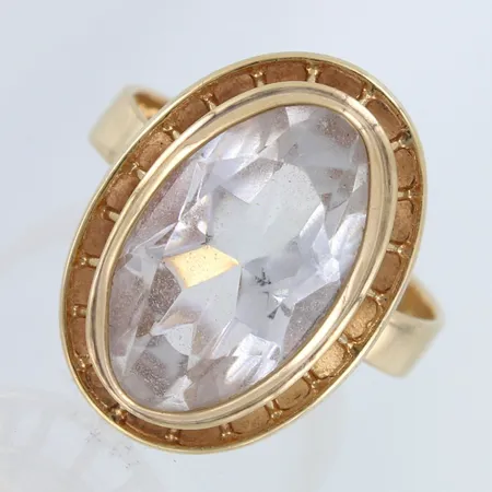 Kivisormus, koko 18¼, 585br,  Paino: 4,5 g