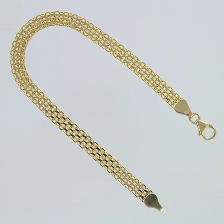 X-lenkkiranneketju, pituus 185mm, leveys 5,4mm, 585,  Paino: 6,1 g