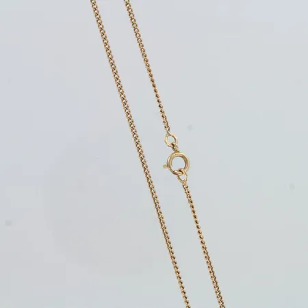Panssarikaulaketju, pituus 43cm, leveys 1mm, 585,  Paino: 3,6 g