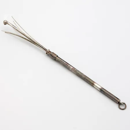 Shampanjavispilä, pituus 90/140mm, käytön jälkiä, 925, Paino: 6,2 g