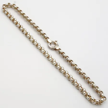 Papukaulaketju, pituus 45cm, leveys 6,3mm, Kultajousi Oy, 925, Paino: 26,8 g