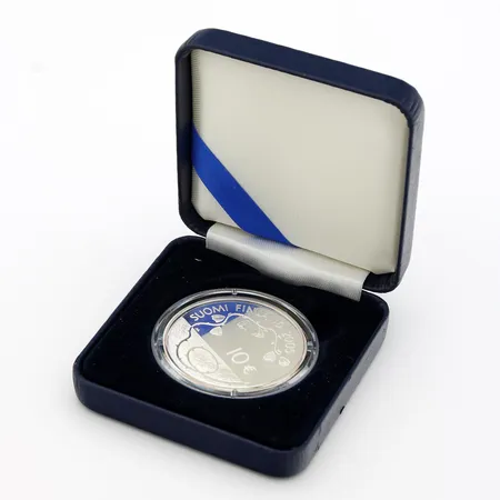 Hopearaha, SUOMI 10, 2005, 60 Rauhan Vuotta, 925, Paino: 25,6 g