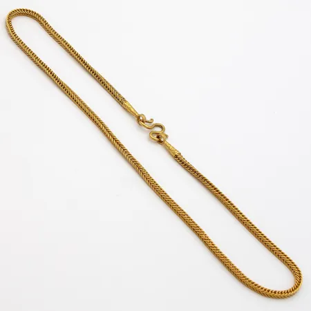 Kaulaketju, pituus 44cm, käytön jälkiä, 965,  Paino: 15,2 g