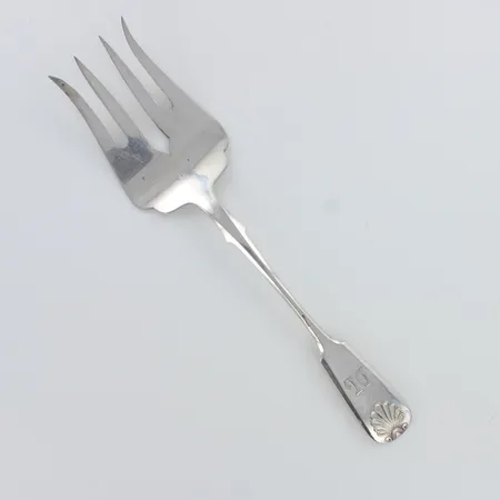 Leivos-haarukka, Musla, kaiverrettu, pituus 184mm, 813,  Paino: 40,7 g