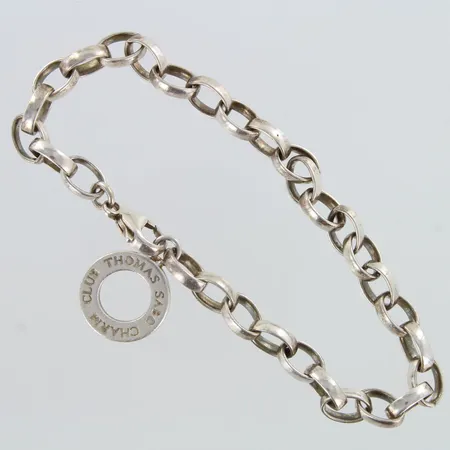 Papu-ranneketju riipuksella, Thomas Sabo, pituus 210mm, 925,  Paino: 16,3 g