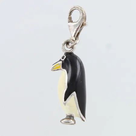 Emaloitu pigviini-riipus, korkeus 31mm, 925br,  Paino: 4,6 g