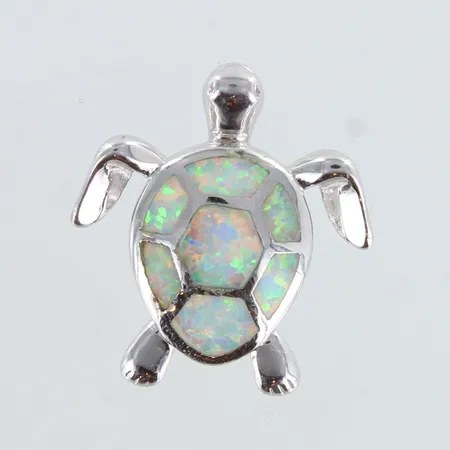 Kilpikonnariipus Opaaleilla, korkeus 24mm, 925br,  Paino: 3,3 g