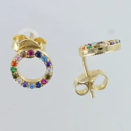 Kivikorvakorut , korkeus 7mm, 585br,  Paino: 1,4 g