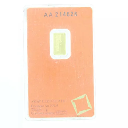 Kultalaatta, AA214626,  999,  Paino: 1 g