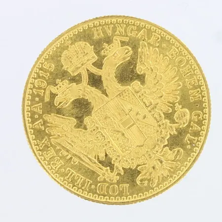 Kultaraha,  1 Ducat - Franz Joseph I 1915 , 986,  Paino: 3,5 g