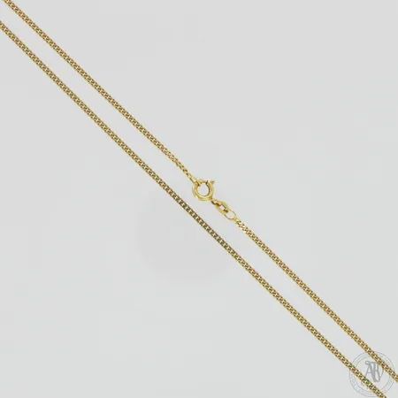 Panssarikaulaketju, pituus 50,5cm ja leveys 1mm, 585,  Paino: 5 g