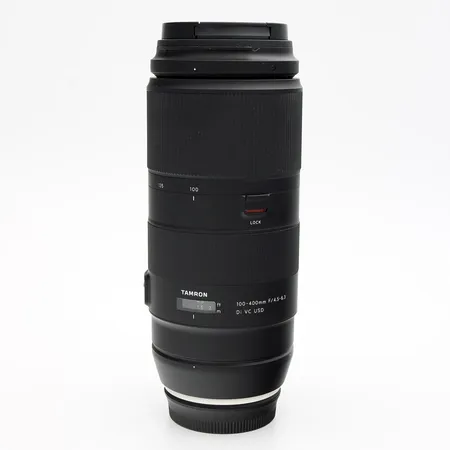 Teleobjektiivi, Canon EF, Tamron 100-400 mm F/4.5-6.3 Di VC USD, mukana Tamron Tripod Mount Ring -jalustapanta, kuitit