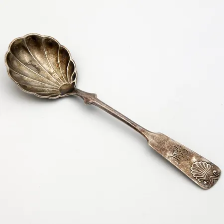 Sirotinlusikka, kaiverrettu, Musla, pituus 115mm, 830,  Paino: 11,1 g