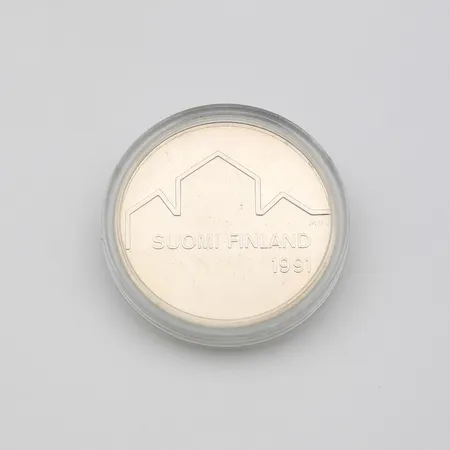 Juhlaraha, Suomi 1991, nimellisarvo 100mk, 830, Paino: 24 g