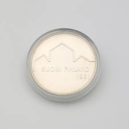 Juhlaraha, Suomi 1991, nimellisarvo 100mk, 830, Paino: 24 g