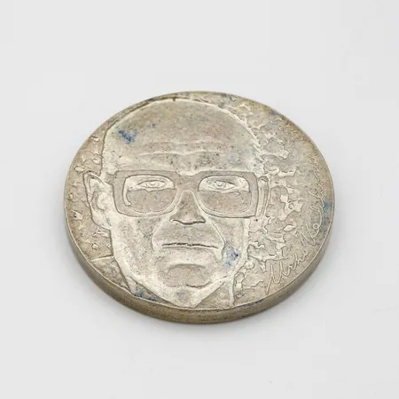 Juhlaraha, Urho Kekkonen 1975, nimellisarvo 10mk, 500,  Paino: 23,6 g