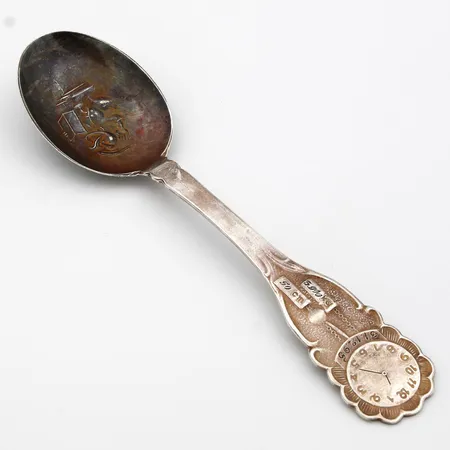 Kummilusikka, kaiverrettu, pituus 140mm, 830,  Paino: 27,8 g