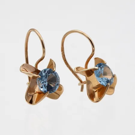 Kivikorvakorut, korkeus 18mm, 585br,  Paino: 2,2 g